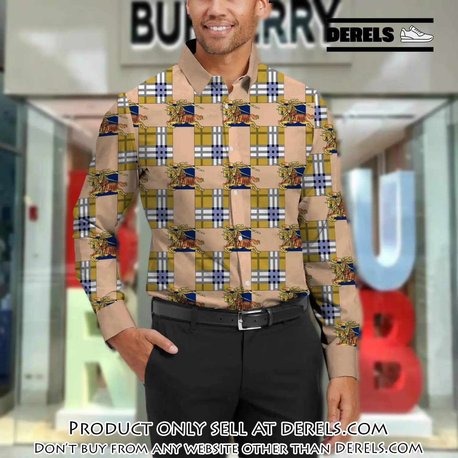 Burberry long sleeves button down shirt for elegant men lsb1012 dr3037306